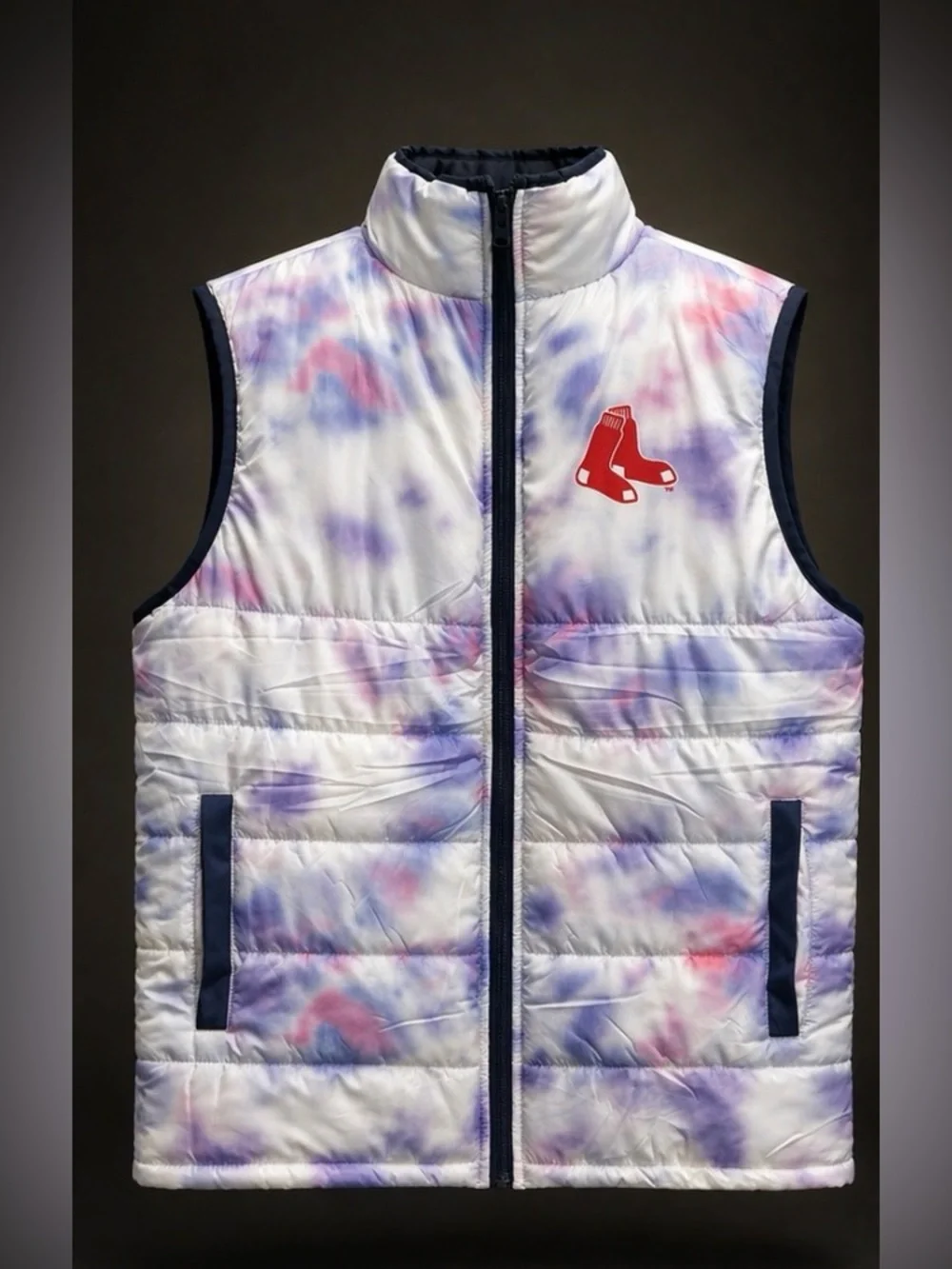 Boston Red Sox x Grateful Dead Vest 2025 Fenway 60th Anniversary Tie Dye Puffer